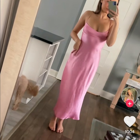 Zara Satin Pink dress - Picture 11 of 11